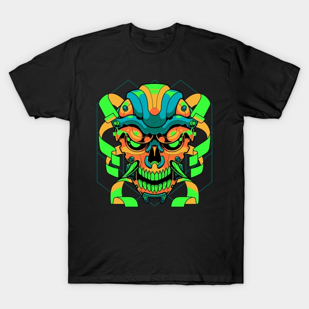 Mecha Poison Skull T-Shirt by AllanDolloso16
